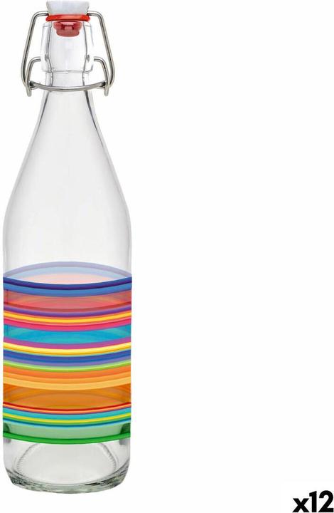 Immagine prodotto La Mer Glas-Flasche Glas 1 L (12 Stück) (1 l, 12 x)