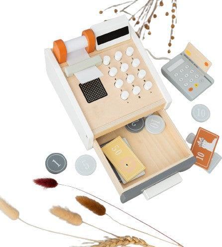 Produktbild Activity Board Holzspielzeug Registrierkasse, Holzkasse, Holzspielzeug, Jungengeschenk, Jungen-Taufgeschenk
