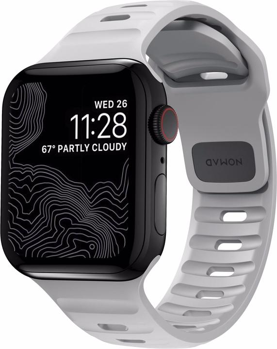 Actual product image Nomad Sport Strap V2 44mm/42mm Lunar Gray (44 mm, Plastic)