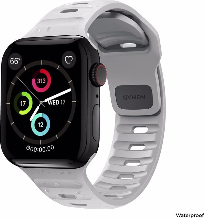 Actual product image Nomad Sport Strap V2 44mm/42mm Lunar Gray (44 mm, Plastic)