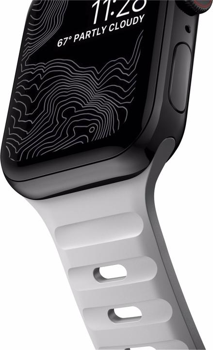 Actual product image Nomad Sport Strap V2 44mm/42mm Lunar Gray (44 mm, Plastic)