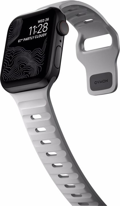 Actual product image Nomad Sport Strap V2 44mm/42mm Lunar Gray (44 mm, Plastic)