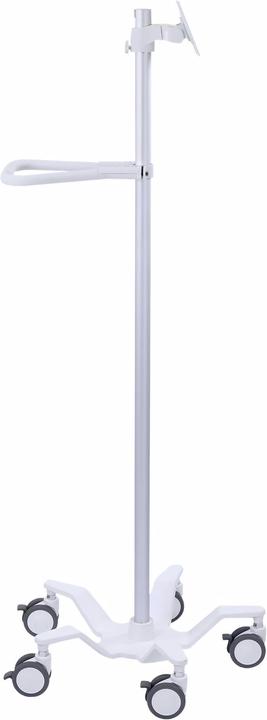 Ergotron Pole Cart - Trolley voor LCD-scherm/tablet - helder wit - schermgrootte: tot 61