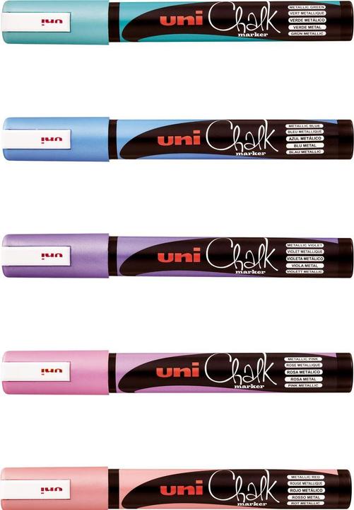 Actual product image Posca Chalk Marker 1.8-2.5mm PWE-5M RE Metallic red (Metallic red, 2.50 mm, 1 x)