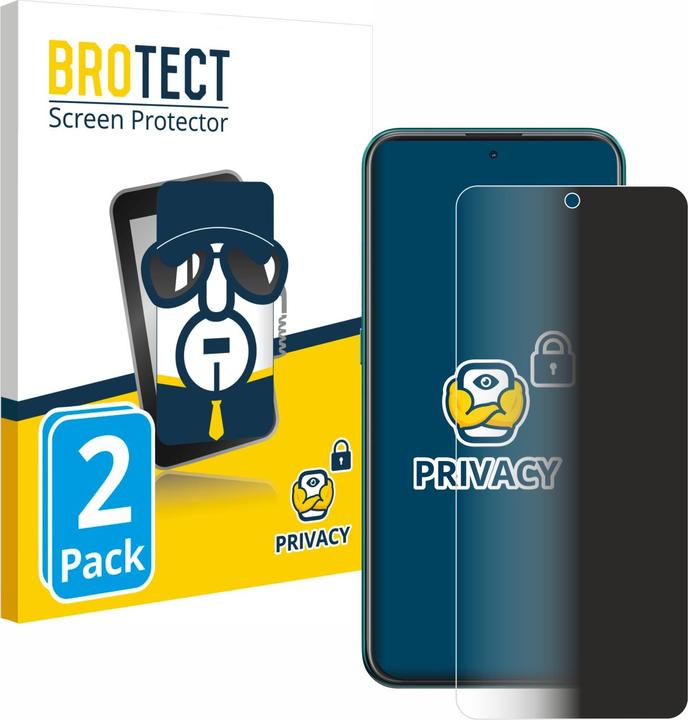 Productafbeelding BROTECT Anti-spionnetje privacyfolie Beschermfolie tegen blauw licht (2 Stuk, Nokia X20)