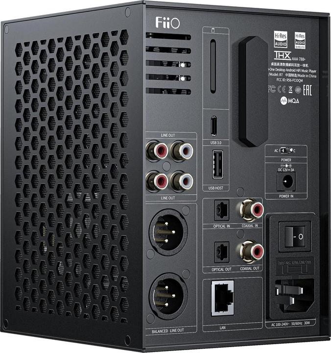 Image du produit FiiO R7 (USB-DAC, Écran, Micro, commutateur de gain, Bluetooth, WiFi)