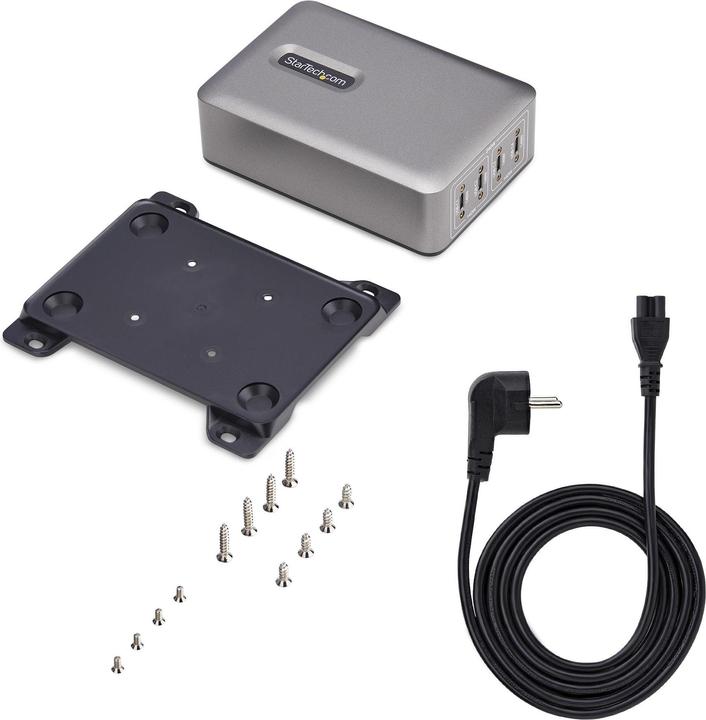 Actual product image StarTech .com 424DEU-USB-C-CHARGER, Drinnen, AC, 28 V, 1,8 m, Grau (240 W)