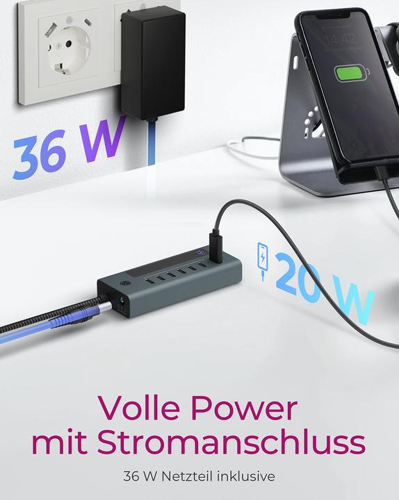 Produktbild Icy Box IB-HUB1454-C31 (USB-C, 4 Ports)