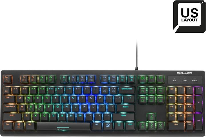 Immagine prodotto Sharkoon SKILLER SGK30 tastiera USB QWERTY US inglese (US, Cablato)