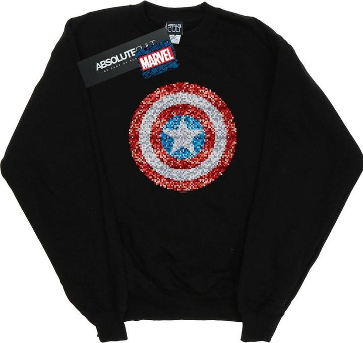Captain America Pixelated Shield Sweatshirt (XL)