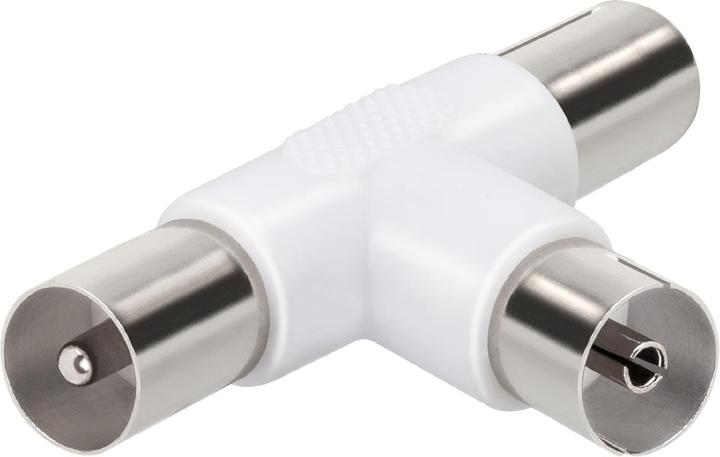 Image du produit Ekon Séparateur d'antennes coaxial avec deux sorties mâles (Câble d'antenne)