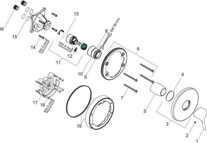 Actual product image hansgrohe Talis S chrome