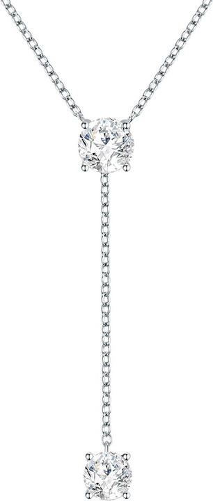 Immagine prodotto Lulu & Jane Ottone da donna ornato con cristalli Swarovski® argento Catena base da 42,0 cm + estensore da 7,0 cm (Ottone, 42 - 49 cm)