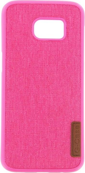 Actual product image OEM Textile Silicone Case for Samsung S7 Edge pink (Samsung Galaxy S7 Edge)