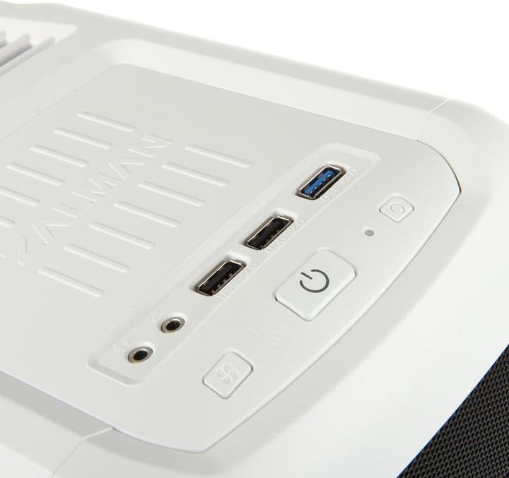 Actual product image King Mod Zalman Z3-Plus Midi Tower, white - insulated (ATX)