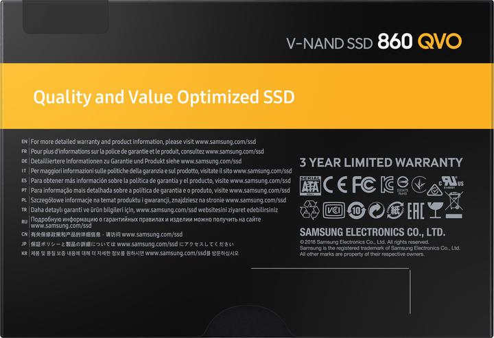 Produktbild Samsung 860 QVO (2000 GB, 2.5")