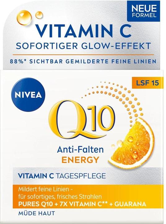 Actual product image NIVEA Q10plusC Energy (50 ml, Day cream, SPF 15)