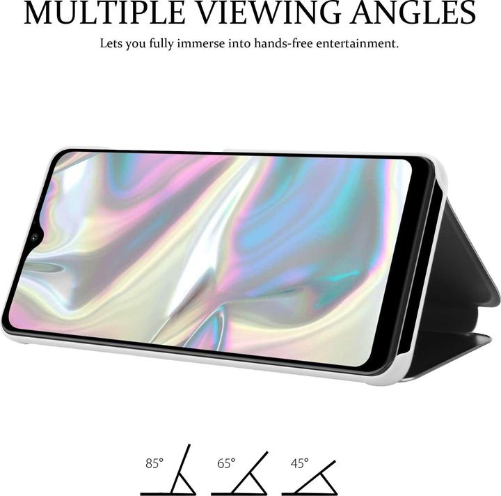 Actual product image Cadorabo Book Smart View Mirror Cover (Samsung Galaxy A70e)