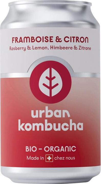 Image du produit Urban Kombucha Framboise & citron - (canettes) (1 x 33 cl)