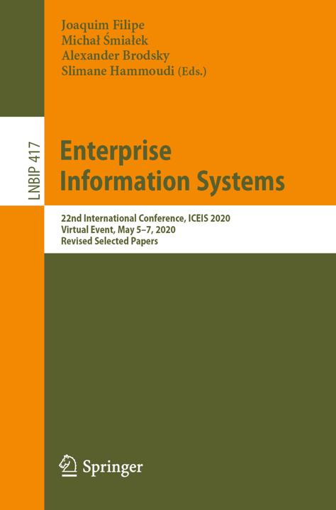Actual product image Enterprise Information Systems (Alexander Brodsky, Joaquim Filipe, Michal Smialek, Slimane Hammoudi, 2021)