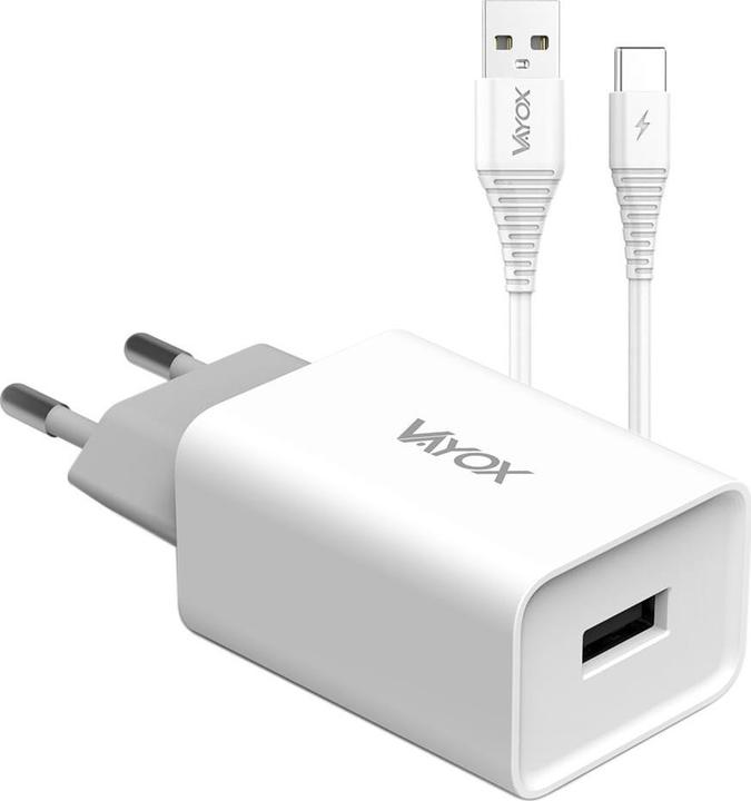 Immagine prodotto Vayox Caricatore USB 5V 2.1A + cavo USB tipo C 1m VA0051C