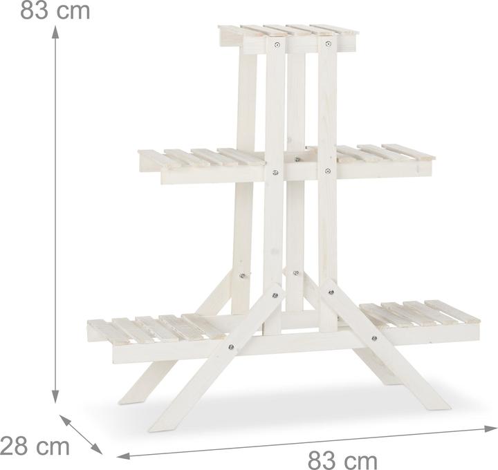 Immagine prodotto Relaxdays Fioriera a scala con 3 ripiani