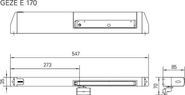Produktbild Geze Scherenantrieb E170