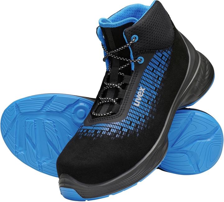 Produktbild Uvex Safety 6833945 Sicherheitsstiefel S2 Schuhgrösse (EU): 45 Blau, Schwarz 1 Paar (S2, 45)