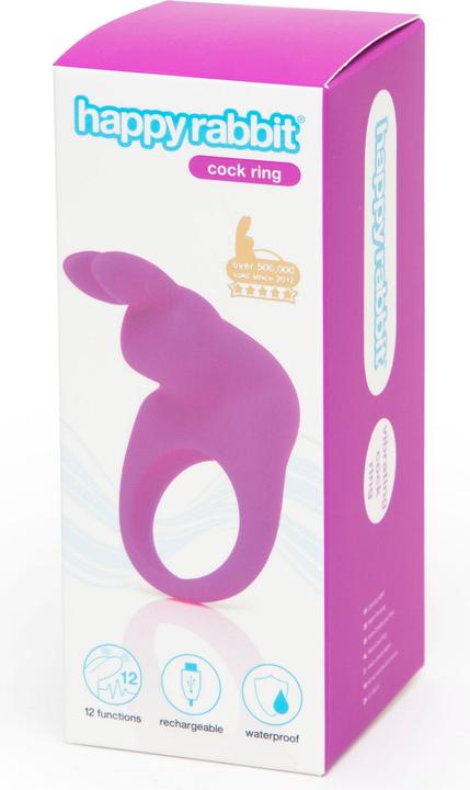 Image du produit Happy Rabbit Anneau Vibrant Rechargeable Cock Rabbit Purple (3 cm)