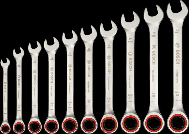 Actual product image Bosch Professional Combination spanner (19 mm, 14 mm, 18 mm, 11 mm, 12 mm, 17 mm, 15 mm, 13 mm, 16 mm, 9 mm, 8 mm, 10 mm)