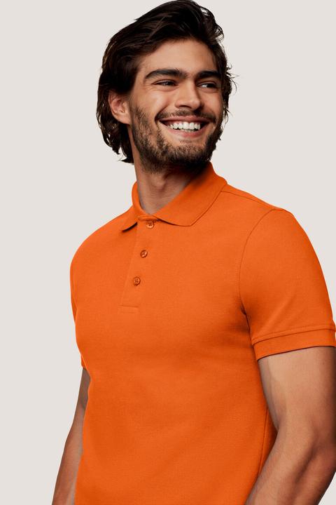 Actual product image Hakro Men's Polo Shirt CLASSIC orange size 3XL (3XL)