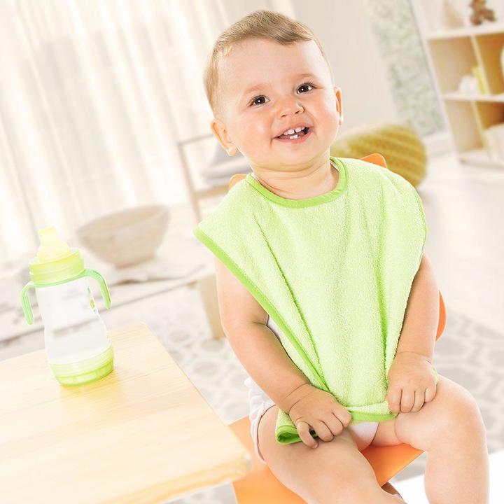 Immagine prodotto Set di 2 bavaglini giganti con bottoni a pressione - ocean lime