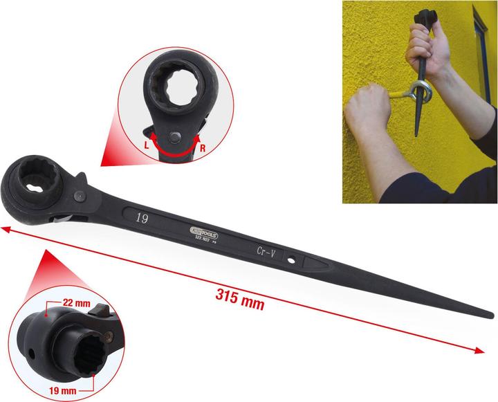 Produktbild KS Tools Gerüstbauschlüssel (22 mm)