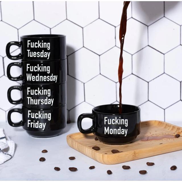 Image du produit Fisura Tasses "F****** Week" (set de 5) (120 ml, 5 x)