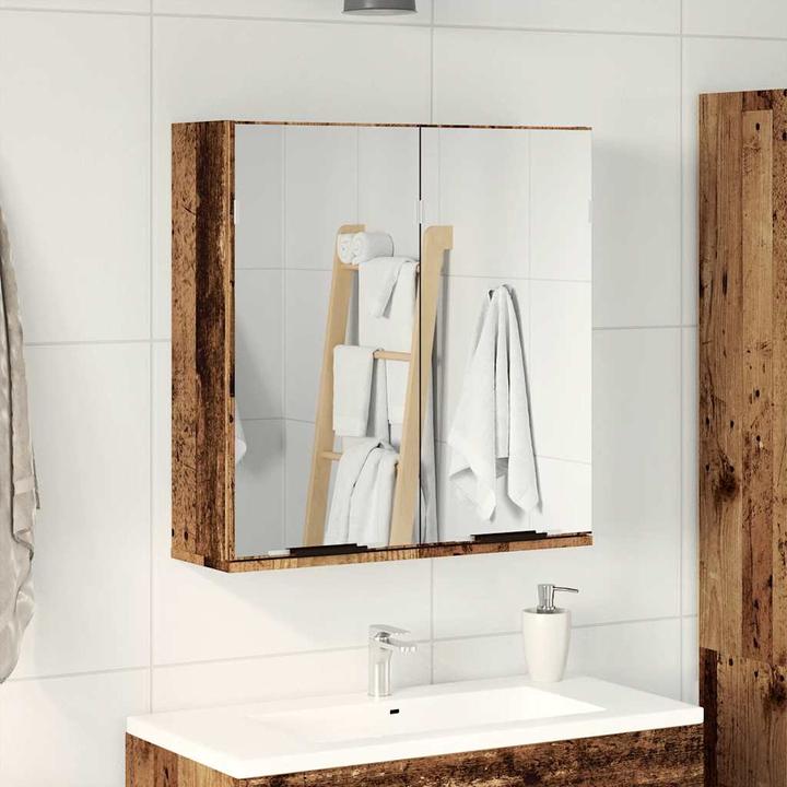 Actual product image VidaXL Bad-Spiegelschrank Altholz-Optik 64x20x66,5 cm Holzwerkstoff
