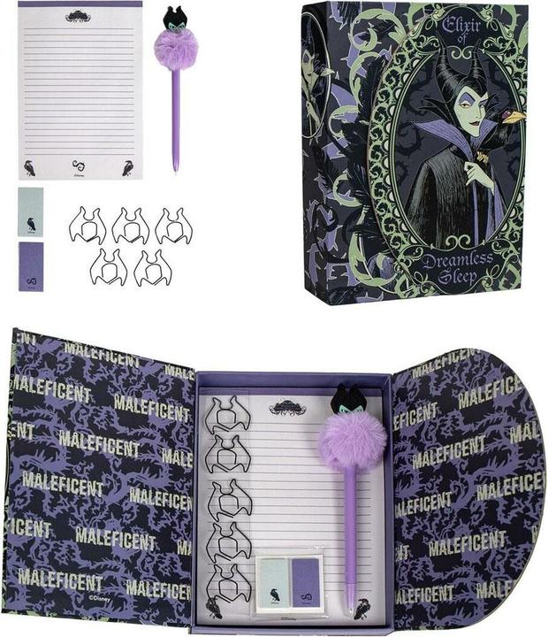 Cerda DISNEY VILLAINS - Boîte de Papeterie - 9 pc. (Black, 4 x)