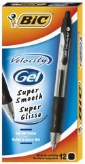 Immagine prodotto Bic 12 penne gel Gel-ocity nero/trasparente 0,3 mm, colore di scrittura: nero (Nero, 12 x)