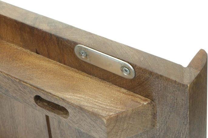 Actual product image Mendler TV rack HWC-L96, solid mango wood 46x110x35cm