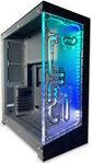 Actual product image Stealkey Customs Phanteks NV7 x Stealkey Distroplate D-RGB- weiss
