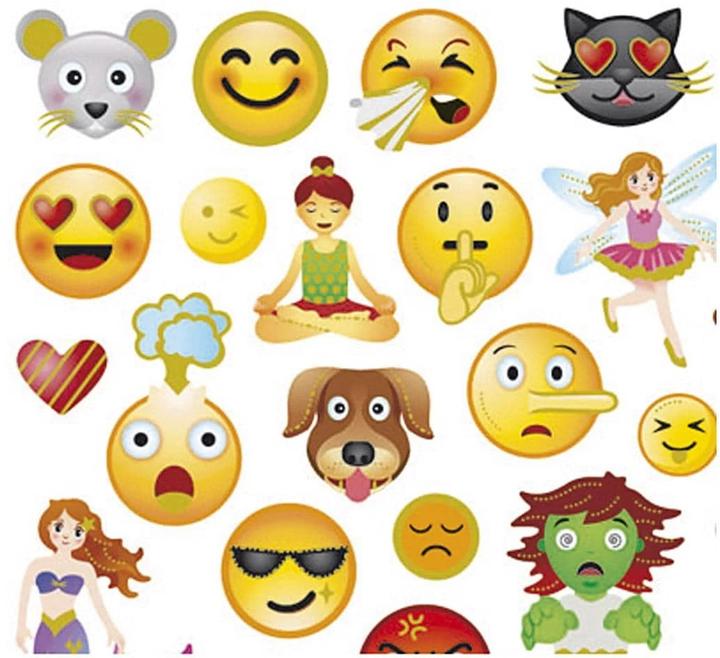 Produktbild Creativ Company Motivsticker Emoji 1 Blatt