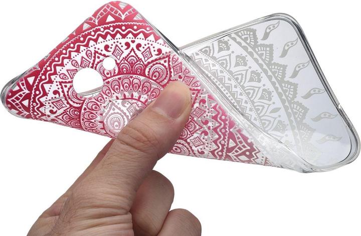 Actual product image König Design Henna Cover for Mobile Alcatel A5 LED Case Protective Cover Silicone Bumper Sun Pink (Alcatel A5 LED)