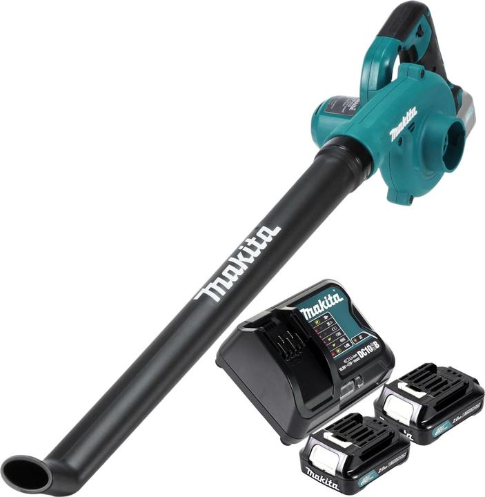 Productafbeelding Makita UB 101 DSA accu blazer 12 V max. + 2x accu 2.0 Ah + lader (Oplaadbare batterij, Bladblazer)
