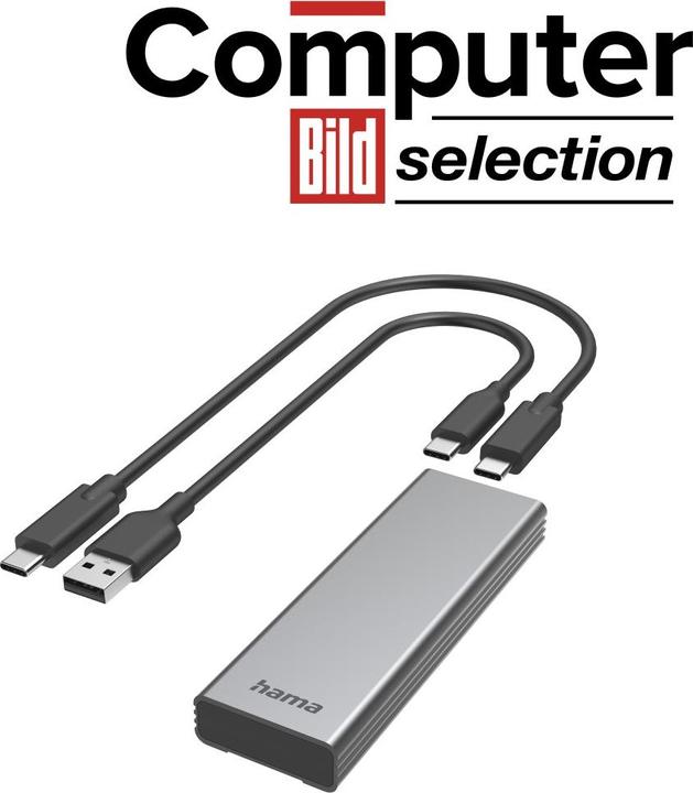 Image du produit Hama Boîtier USB pour disques durs M.2 SATA & NVMe SSD (M.2)