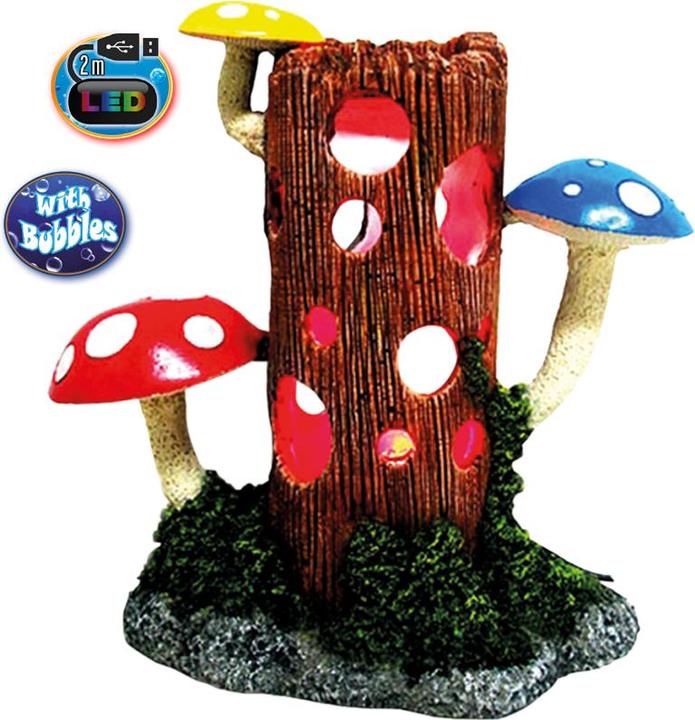 Produktbild Nobby Aqua Ornaments STAMM mit PILZEN mit LED (Dekoration, sonstige Gegenstände)
