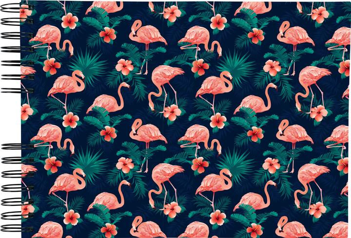 Image du produit Exacompta Album spirale 50p.bl anc 32x22cm FLAMINGO (32 x 22 cm)