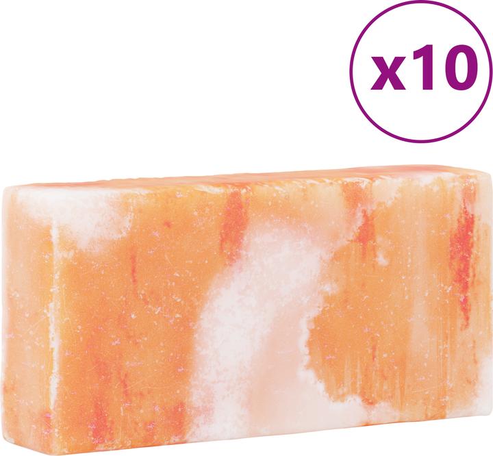 Produktbild VidaXL Salzsteine 10 Stk. 20x10x5 cm 23 kg Rosa