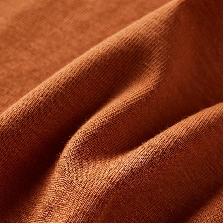 Produktbild VidaXL Kinder-Langarmshirt Cognac 128,Material: 95 % Baumwolle. 5 (128)