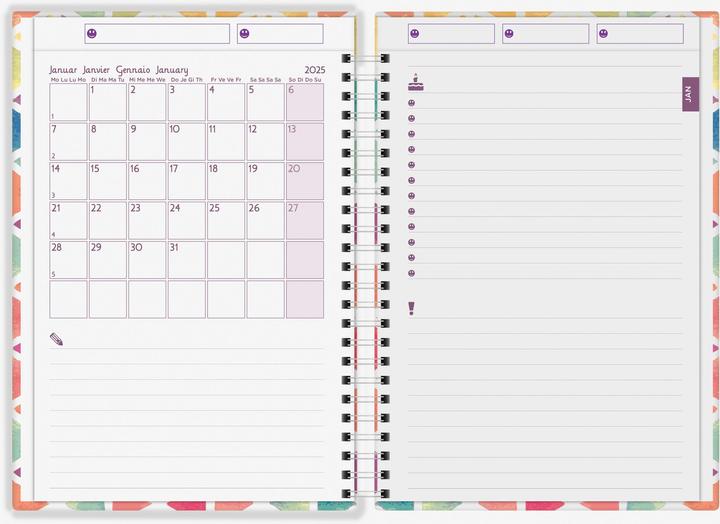 Nährwerte und Zutaten Biella Familienagenda (14.5 x 20.5 cm, Deutsch, Englisch, Italienisch, Französisch)