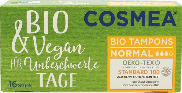 Cosmea Tampons Normal 16 pièces Bio & Vegan (16 x, Normal)
