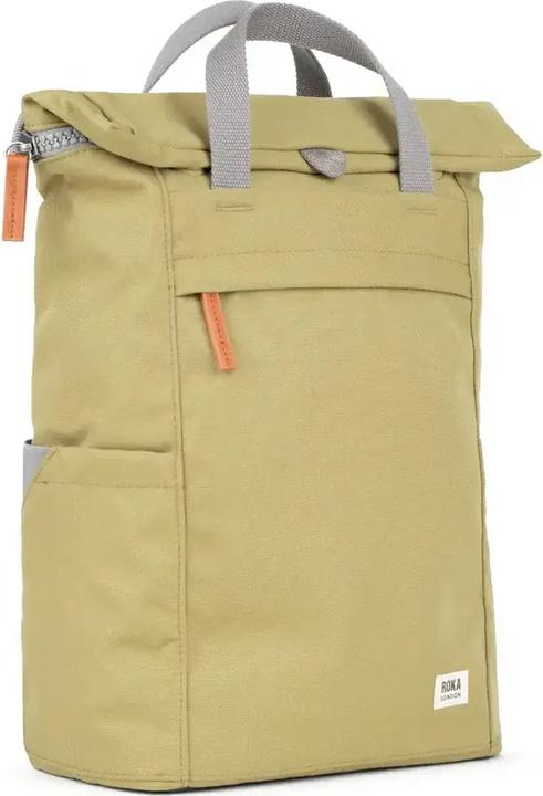 Roka London Finchley A Khaki Recycled Canvas 12-15 recycled bottles Large